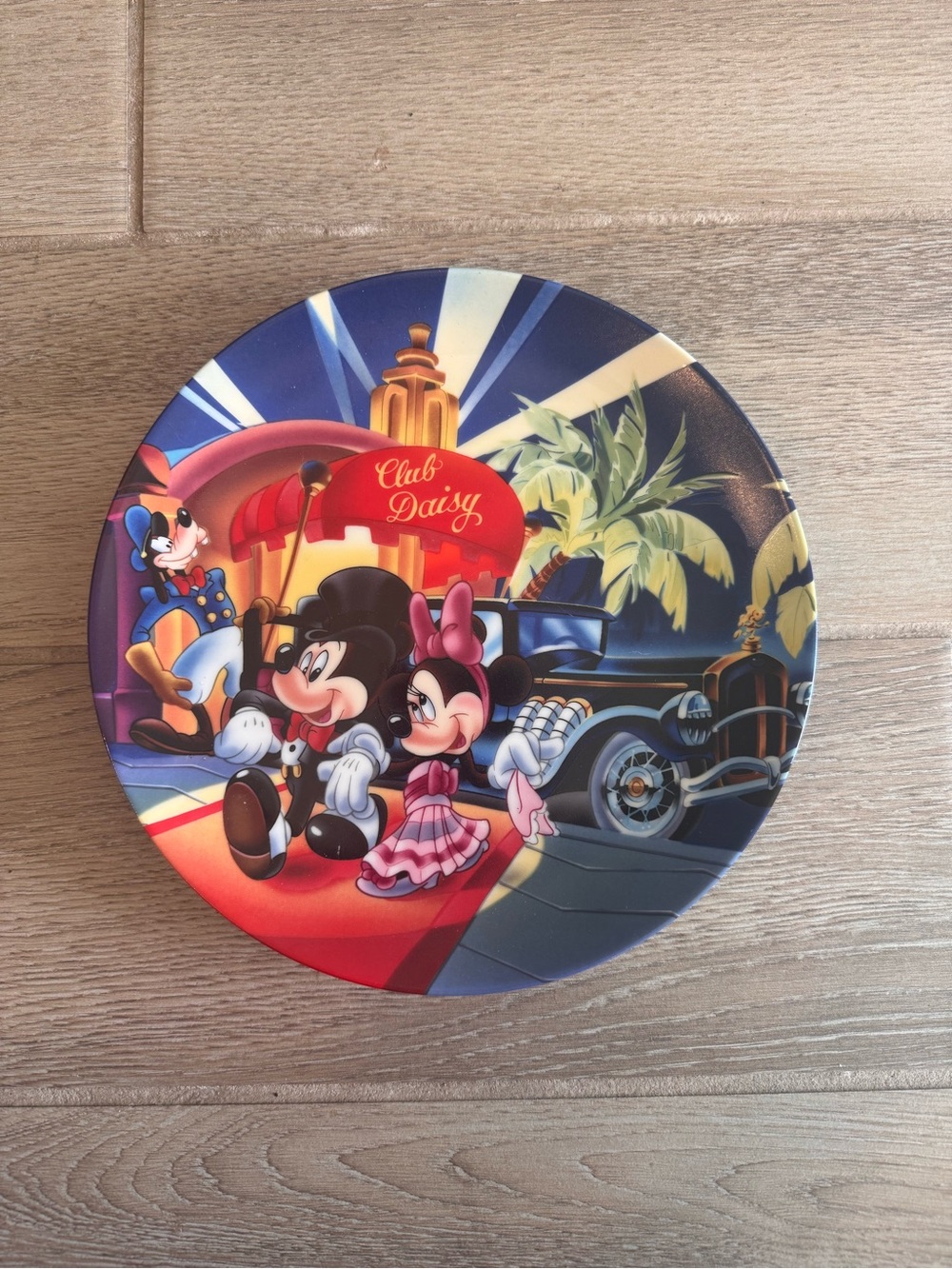 Disney Club Daisy Round Decorative Plate  - Red, Blue, Black